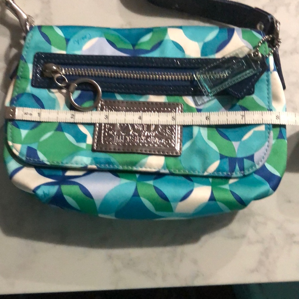 Coach blue and green multi color Bag - Picture 3 of 7